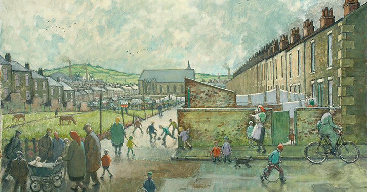 A painting by Norman Cornish of Spennymoor
